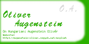 oliver augenstein business card