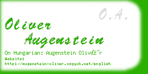 oliver augenstein business card